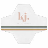 シックレトロストライプズモノグラム サッカーボール (フラット)