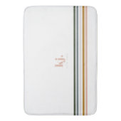 シックレトロストライプズモノグラム バスマット (正面縦)