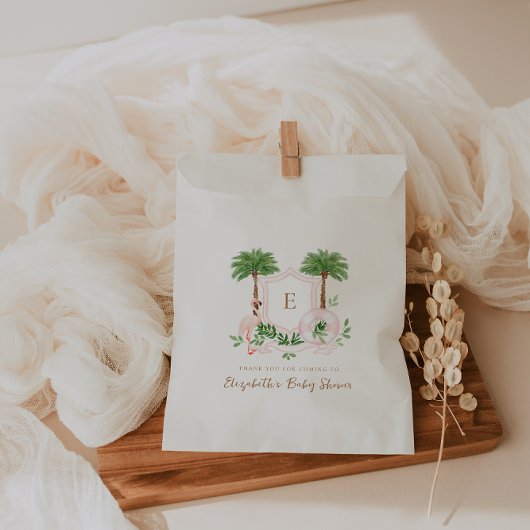 シックレトロパーム春ベビーシャワー フェイバーバッグ