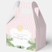 シックレトロパーム春ベビーシャワー フェイバーボックス (正面)