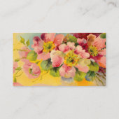 シックレトロフローラデザイン美しいサロン 名刺 (裏面)