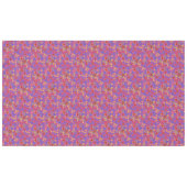 シックレトロフローラプリントオンマゼンタテーブルクロス テーブルクロス (正面(横))