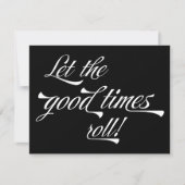 シックレトロヴィンテージタイポグラフィビーミー花婿介添人 招待状 (正面)