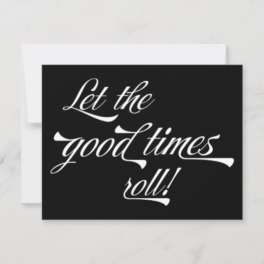 シックレトロヴィンテージタイポグラフィベマイグロムスマン 招待状 (正面)