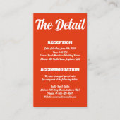 シックレトロ結婚の詳細エンクロージャカード エンクロージャーカード (正面)