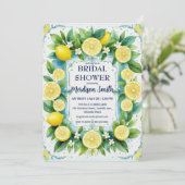 シックレモンサマー地中海のブライダルシャワー セーブザデート (スタンド正面)