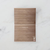 シックレースメイスンジャー&ウッドブライダルシャワーサンキューユー サンキューカード (内部)