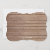 シックレースメイスンジャー&ウッドブライダルシャワー招待状 招待状 (裏面)