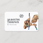 シックロサンゼルスラサインネイルサロンブランディング 名刺 (正面)