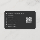 シックロサンゼルスラサインネイルサロンブランディング 名刺 (裏面)