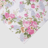 シックロマンティックピンクバラズボタニカルフローラ 薄葉紙 (詳細)