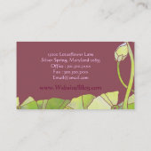 シックロータスマッサージセラピー 名刺 (裏面)