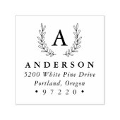 シックローレルモノグラム差出人住所 セルフインキングスタンプ (デザイン)