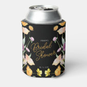 シックワイルドフラワースクリプトブライダルシャワー 缶クーラー (缶裏面)