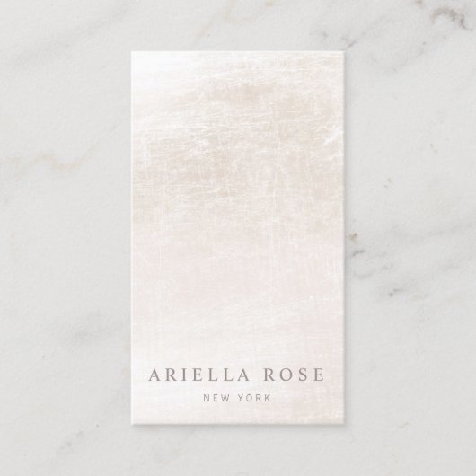 シックヴィンテージアイボリーホワイトマーブル 名刺 (正面)