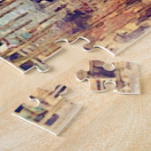 シックヴィンテージイタリアヴェネツィアカナルパステルウォーターカラー ジグソーパズル (側面)