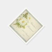 シックヴィンテージデイジーリタイアメントパーティーServiettes スタンダードカクテルナプキン (角)