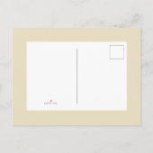 シックヴィンテージトロピカル離れスケッチブライダルシャワー インビテーションポストカード (裏面)