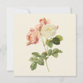 シックヴィンテージバラ結婚式招待状 招待状 (裏面)