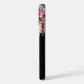 シックヴィンテージパーソナライズされたバラ&アイリス iPhoneケース (左側面)