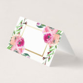 シックヴィンテージピンクフローラ金ゴールド白結婚色 (裏面)