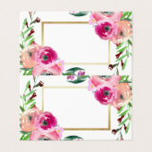 シックヴィンテージピンクフローラ金ゴールド白結婚色 (外部フラット)