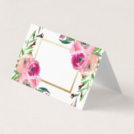 シックヴィンテージピンクフローラ金ゴールド白結婚色