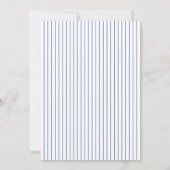 シックヴィンテージブルーフローライニシャル庭園の結婚式 招待状 (裏面)