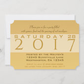 シックヴィンテージルースター中国のカスタムパーティーFCI 招待状 (裏面)