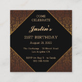 シックヴィンテージ誕生日エンクロージャカード エンクロージャーカード (正面)