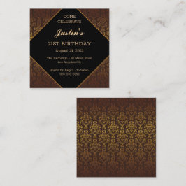 シックヴィンテージ誕生日エンクロージャカード エンクロージャーカード