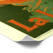 シックヴィンテージ踊りプリント ポスター (角)