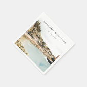 シックヴェローナアディゲリバーイタリアウォータカラー結婚ズ スタンダードカクテルナプキン (角)