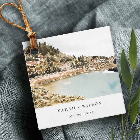 シックヴェローナアディゲリバーイタリアウォータカラー結婚ズ フェイバータグ