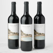 シックヴェローナアディゲリバーイタリアウォータカラー結婚ズ ワインラベル (ボトル)