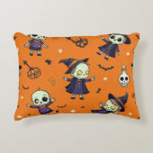 シック不気味ハロウィーン枕 – 無料フェスティバル アクセントクッション (正面)