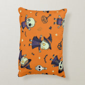 シック不気味ハロウィーン枕 – 無料フェスティバル アクセントクッション (裏面(縦))