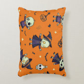 シック不気味ハロウィーン枕 – 無料フェスティバル アクセントクッション (正面(垂直))