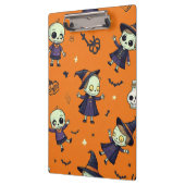 シック不気味ハロウィーン枕 – 無料フェスティバル クリップボード (左)