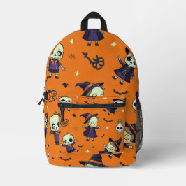 シック不気味ハロウィーン枕 – 無料フェスティバル プリントバックパック