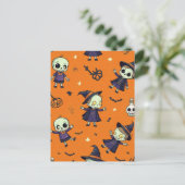 シック不気味ハロウィーン枕 – 無料フェスティバル ポストカード (スタンド正面)