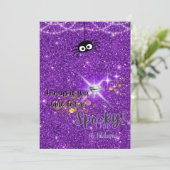 シック不気味ハローウィンパーティ招待状 招待状 (スタンド正面)