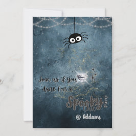 シック不気味ハローウィンパーティ招待状 招待状