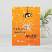 シック不気味ハローウィンパーティ招待状 招待状 (スタンド正面)