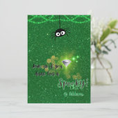 シック不気味ハローウィンパーティ招待状 招待状 (スタンド正面)