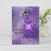 シック不気味ハローウィンパーティ招待状 招待状 (スタンド正面)