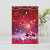 シック不気味ハローウィンパーティ招待状 招待状 (スタンド正面)