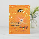 シック不気味ハローウィンパーティ招待状 招待状 (スタンド正面)