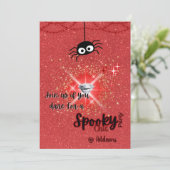 シック不気味ハローウィンパーティ招待状 招待状 (スタンド正面)