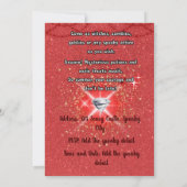 シック不気味ハローウィンパーティ招待状 招待状 (裏面)